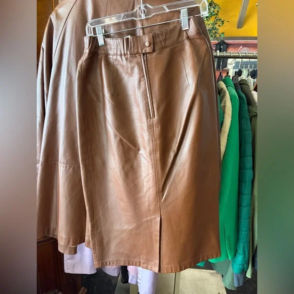 80s Leather 3 piece suit by Sandra Roth Ciao Sport Lambskin Size 4/6 EUC Vintage - Picture 3 of 12